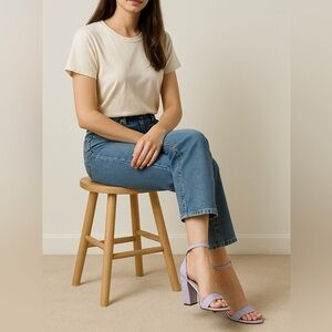 754- Sam Edelman Yaro Lilac Color Ankle Strap Size 8.5 M NWT